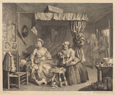 Porton vaiheita: laatta 3 tekijältä William Hogarth