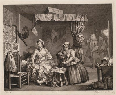 Porton edistyminen, levy 3 tekijältä William Hogarth