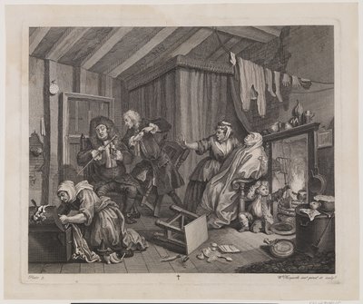 Porton edistyminen, levy 5 tekijältä William Hogarth
