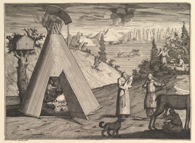 Lapin kota Aubry de La Mottrayes matkustaa ympäri Eurooppaa, Aasiaa ja osa..., 1723-24. tekijältä William Hogarth