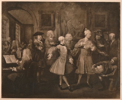A Rakes Progress - 2: The Levée, 1733. tekijältä William Hogarth