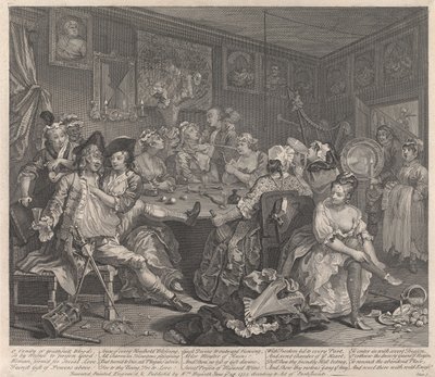 Irstailijan tie, laatta 3: Hän mässäilee tekijältä William Hogarth