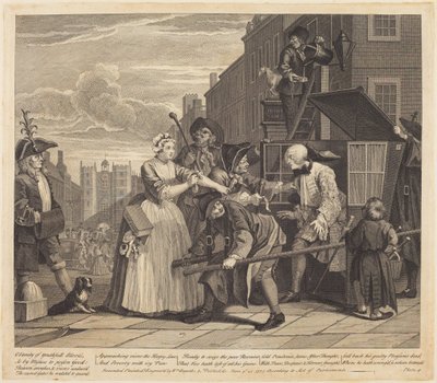 Elostelijan tie: laatta 4 tekijältä William Hogarth