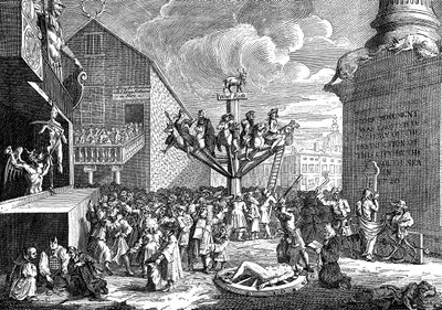 Satire on the South Sea Company, 1721 tekijältä William Hogarth