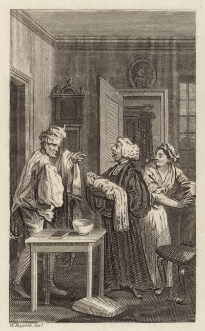 Kohtaus Tristram Shandysta tekijältä William Hogarth