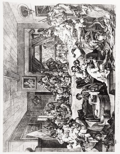 An Election Entertainment, levy I, 24. helmikuuta tekijältä William Hogarth