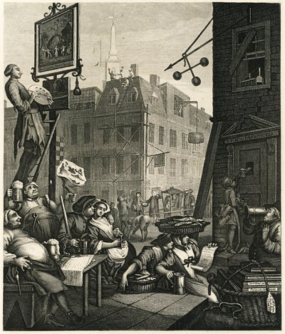 Beer Street, 1751. tekijältä William Hogarth