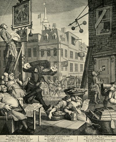 Beer Street, 1751, 1925. tekijältä William Hogarth