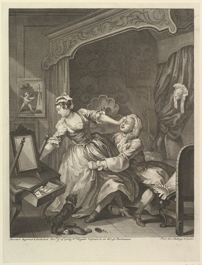 Ennen, 15. joulukuuta 1736. tekijältä William Hogarth