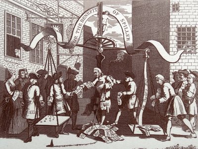 Pojat kurkistamassa luontoon tekijältä William Hogarth