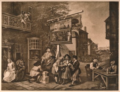 Äänestys, levy II vaalien huumorista, 1757 tekijältä William Hogarth