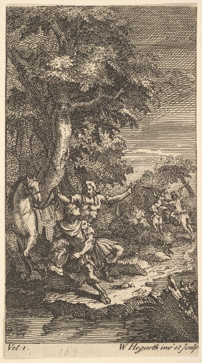 Cassandra, Frontispiece, Voi. 1, 1725. tekijältä William Hogarth