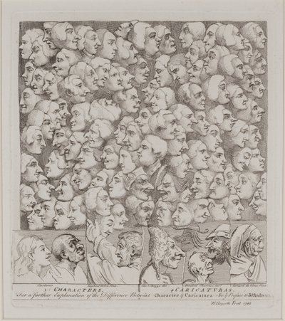 Hahmot ja karikatyyrit tekijältä William Hogarth