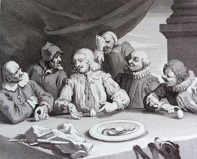 Kolumbus rikkoo munaa tekijältä William Hogarth