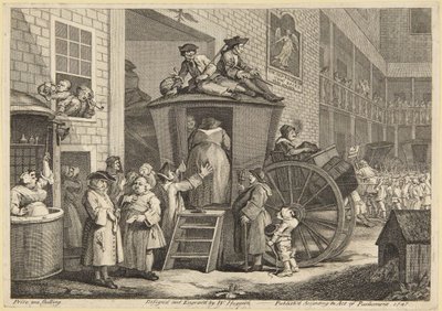 Maaseutukievarin piha tekijältä William Hogarth