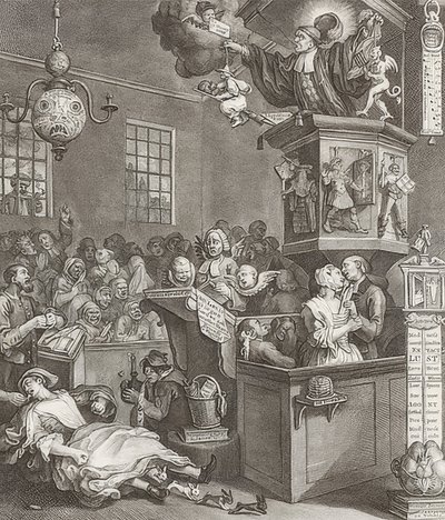Uskollisuus, taikausko ja fanaattisuus. 1762 1762 tekijältä William Hogarth