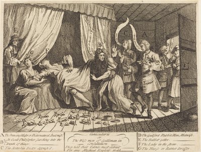 Cunicularii eli Godlimanin viisaat neuvottelussa tekijältä William Hogarth