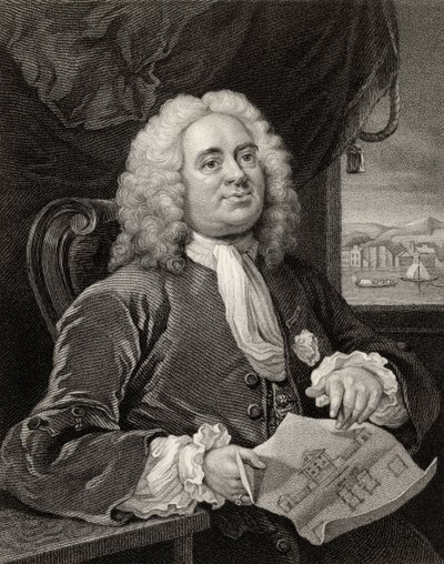 Daniel Lock, kaiverrettu Benjamin Holl (1808-84) teoksesta "The Works of William Hogarth", julkaistu 1833 tekijältä William Hogarth