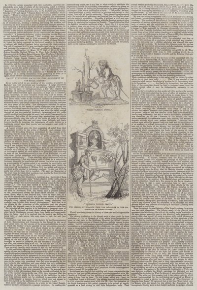 Early Exhibiting Societies, Royal Academyn perustaminen tekijältä William Hogarth