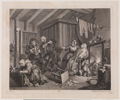Porton edistyminen, levy 5 tekijältä William Hogarth