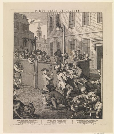 Julmuuden ensimmäinen vaihe tekijältä William Hogarth