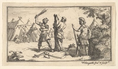 Fustigatio John Beaver, Rooman sotilaalliset rangaistukset, 1725, vuoden 1725 jälkeen. tekijältä William Hogarth