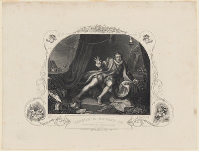 Garrick Rikhard kolmantena tekijältä William Hogarth