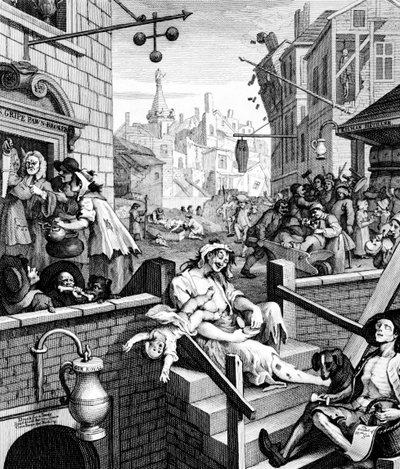 Gin Lane tekijältä William Hogarth