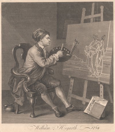 Hogarth maalaa komiikan muusaa tekijältä William Hogarth