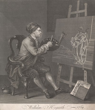 Hogarth maalaa komiikan muusaa tekijältä William Hogarth