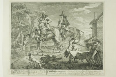 Hudibras Sallying Forth, levy kaksi Hudibrasista. tekijältä William Hogarth