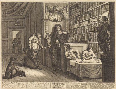 Hudibras ja lakimies tekijältä William Hogarth