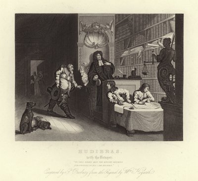 Samuel Butlerin Hudibras tekijältä William Hogarth