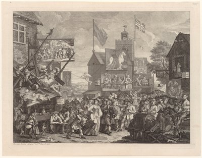 Southwarkin markkinat tekijältä William Hogarth