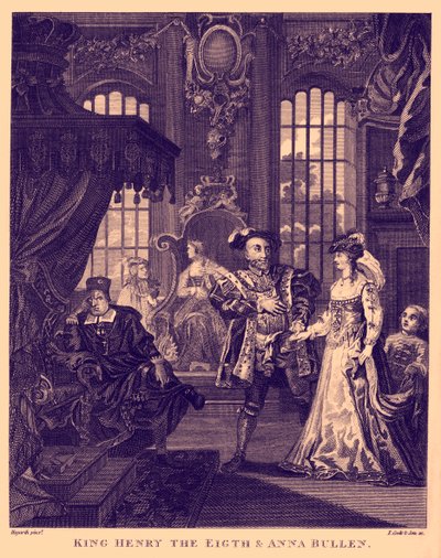 William Hogarthin kuningas Henrik VIII ja Anne Boleyn tekijältä William Hogarth