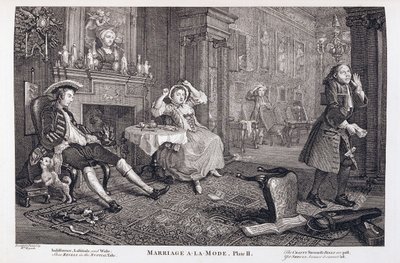 Avioliitto a la Modessa tekijältä William Hogarth
