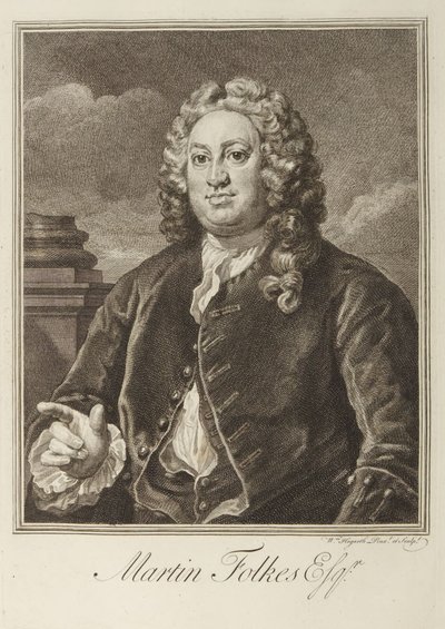 Martin Folkes tekijältä William Hogarth