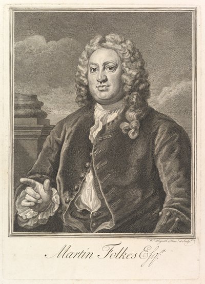 Martin Folkes, 1742. tekijältä William Hogarth