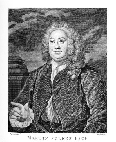 Martin Folkes esq. Kirjailija: William Hogarth tekijältä William Hogarth