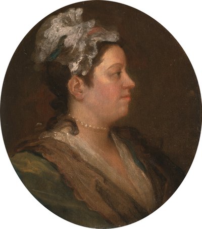 Mary Hogarth (1699-1741), n. 1740 (ennen keskustelua) (katso 174877) tekijältä William Hogarth