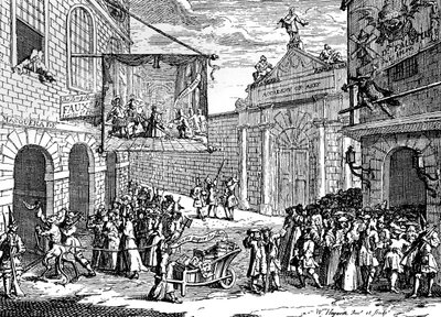Naamiaiset ja oopperat, 1724. tekijältä William Hogarth