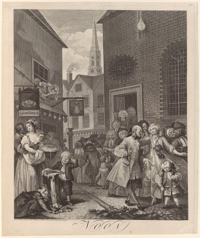Keskipäivä tekijältä William Hogarth