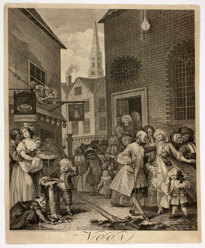 Keskipäivä, levy kaksi elokuvasta The Four Times of Day tekijältä William Hogarth