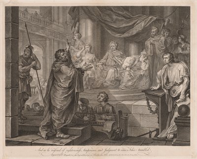 Paavali ennen Félixiä (iso lautanen) tekijältä William Hogarth