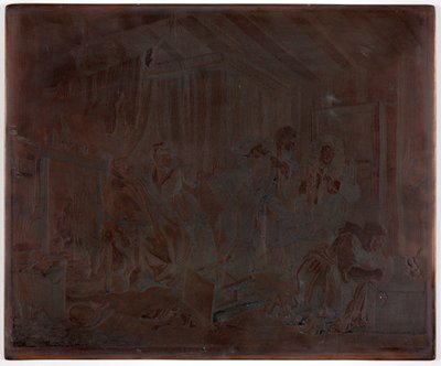 Viides laatta sarjasta "Porton tie" tekijältä William Hogarth