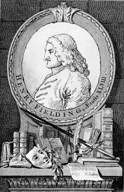 Muotokuva kirjailijasta ja näytelmäkirjailijasta Henry Fieldingistä 1707-1754, 1762. tekijältä William Hogarth