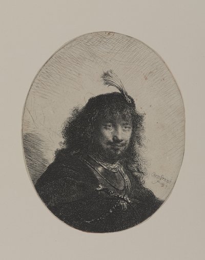 Rembrandt umpinaisella lippalla ja alhaalla miekalla tekijältä William Hogarth