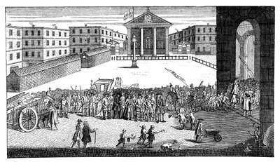 Richs Glory: tai hänen voittoisa pääsy Covent Gardeniin, 1732. tekijältä William Hogarth
