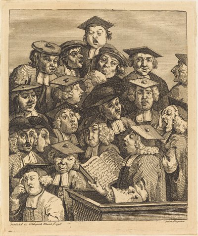 Tutkijat luennossa tekijältä William Hogarth