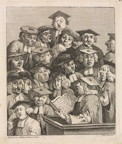 Tutkijat luennossa tekijältä William Hogarth
